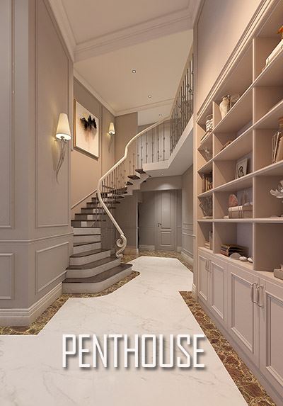 Thiết kế chung cư Penthouse Keangnam tân cổ điển