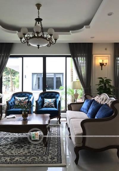 Thi công nội thất biệt thự Ecopark tân cổ điển