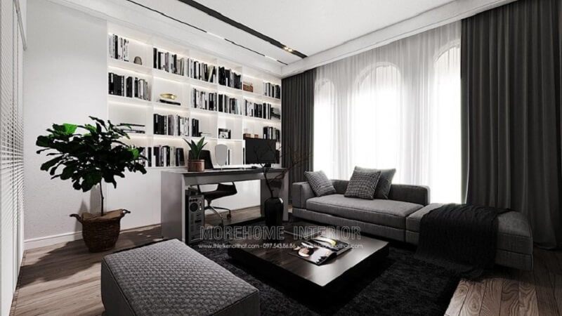 Mẫu bàn trà chữ nhâtđẹp, tuy đơn giản nhưng tạo điểm nhấn nổi bật cho căn phòng.